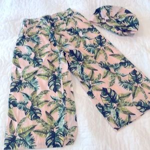 Janie and Jack palazzo pants with matching turban